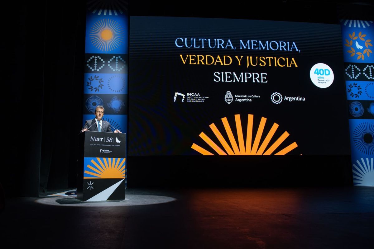 Sergio Massa inauguró la 38 edición del Festival de Cine de Mar del Plata con un fuerte tono politico 