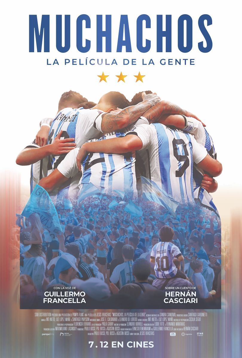 Crítica de “Muchachos, la película de la gente”, crónica de una fiesta futbolera narrada por Guillermo Francella