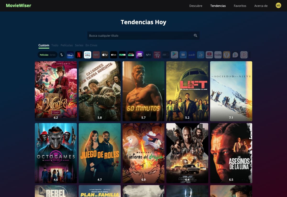 Moviewiser: una IA que te recomienda películas y series según tus gustos o tu estado de ánimo