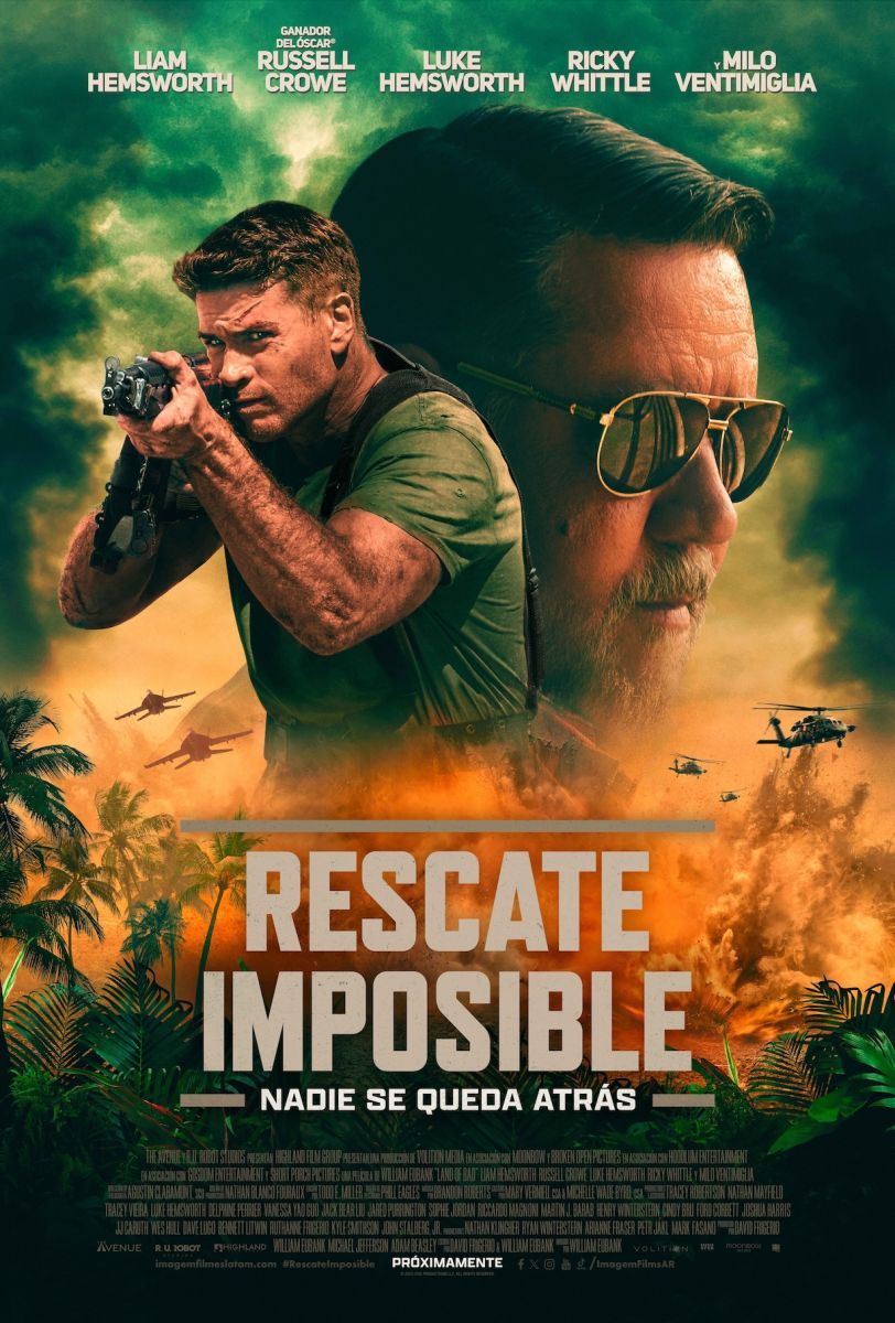 Crítica de “Rescate imposible”: Liam Hemsworth y Russell Crowe entre “Rambo” y “Duro de matar”