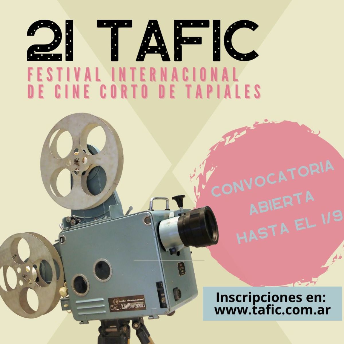 Convocatoria abierta para el 21 TAFIC, Festival Internacional de Cine Corto de Tapiales