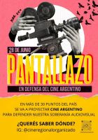 Pantallazo Nacional en Defensa del Cine Argentino
