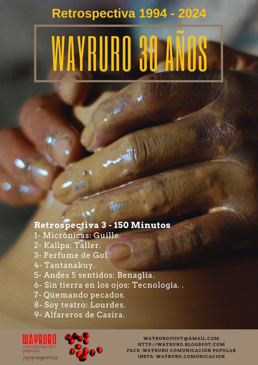 Wayruro celebra sus 30 años junto a Muestras, Festivales, Pantallas y espacios culturales