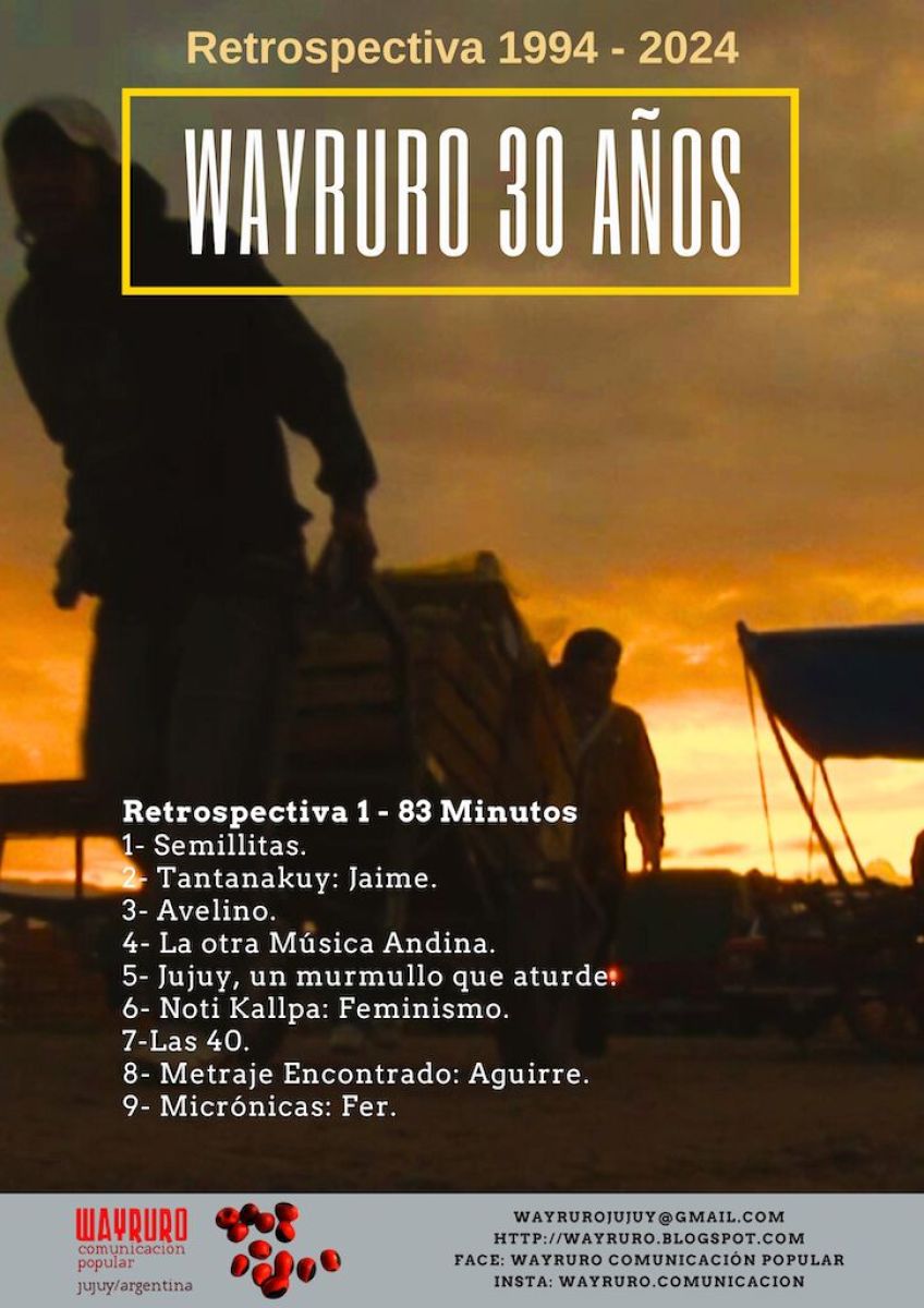 Wayruro celebra sus 30 años junto a Muestras, Festivales, Pantallas y espacios culturales