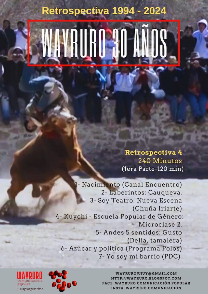 Wayruro celebra sus 30 años junto a Muestras, Festivales, Pantallas y espacios culturales
