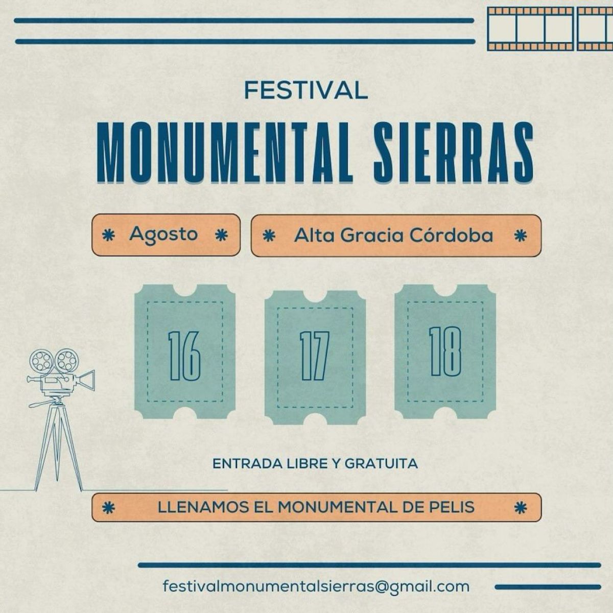 Alta Gracia se prepara para la III edición del Festival Monumental Sierras