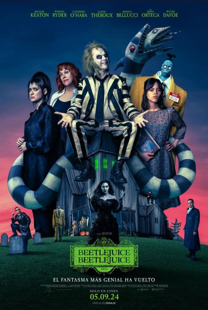 Crítica de “Beetlejuice Beetlejuice”: Michael Keaton y Winona Ryder en un nostálgico regreso