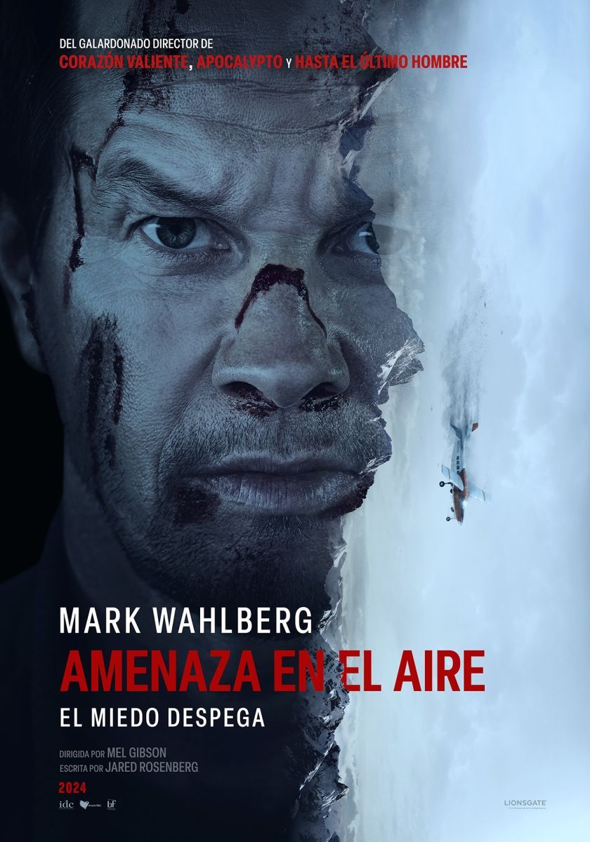 Crítica de “Amenaza en el aire”: Mel Gibson y la entretenida lucha del bien contra el mal con Mark Wahlberg