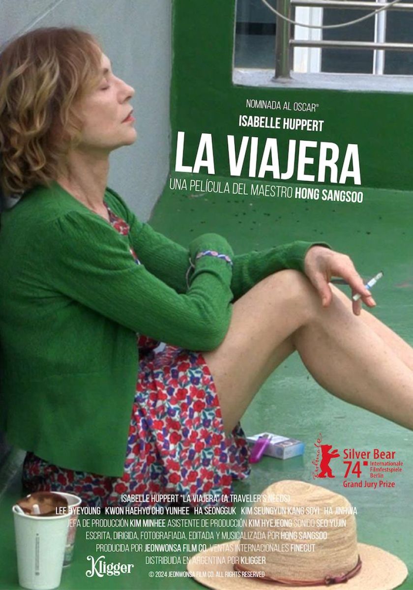 Crítica "La viajera": La nueva alianza entre Isabelle Huppert y Hong Sang-soo 