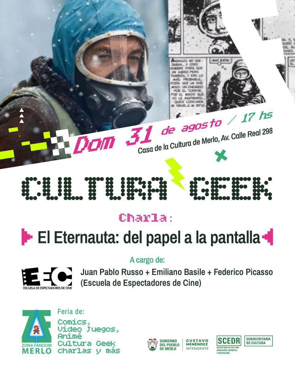 Cultura Geek en Merlo: charlas sobre "El Eternauta" y los superhéroes