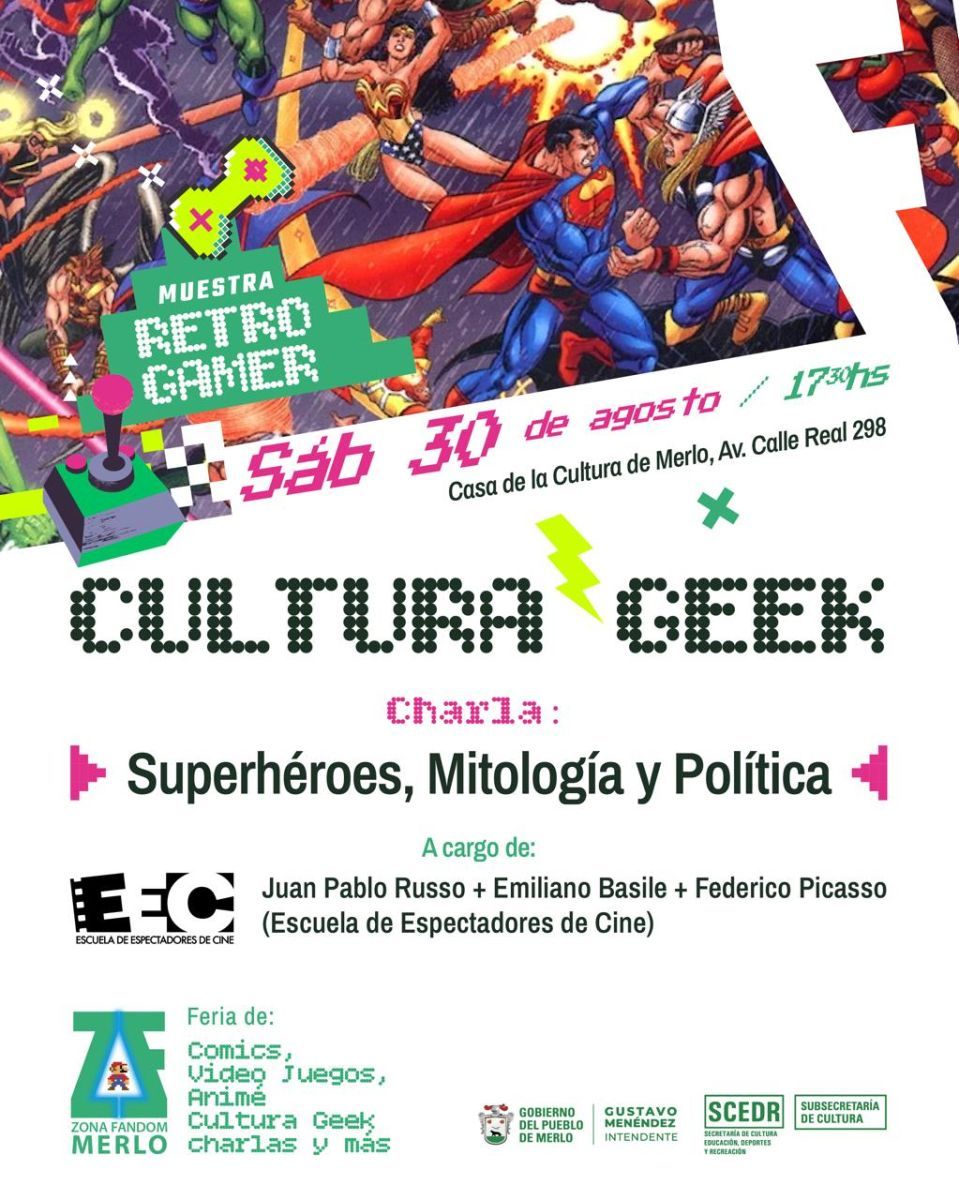 Cultura Geek en Merlo: charlas sobre "El Eternauta" y los superhéroes