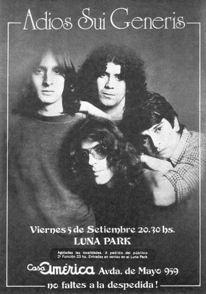 “Adiós Sui Generis” y unas Confesiones de Invierno (y casi Primavera)