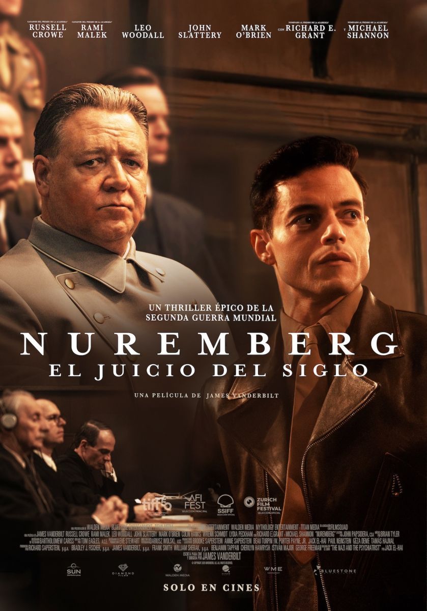 Crítica de “Nuremberg, el juicio del siglo”: Russell Crowe en un drama judicial que nunca despega