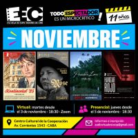 Escuela de Espectadores de Cine: programación de noviembre de 2026 e inscripción